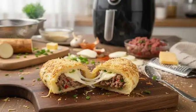 Bolinho de Aipim Airfryer Fitness: Lanche Tarde Crocante em 15 Minutos!