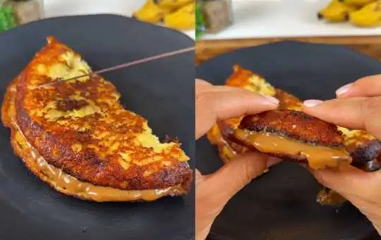 Lanche da Tarde dos Sonhos: Panqueca Banana Doce de Leite Fitness